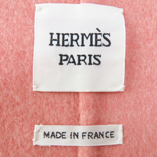 HERMES coat 2H0122DB Main: 100% cashmere pink Women 34 Used Authentic