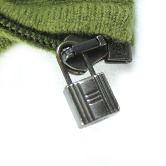 HERMES ensemble Main: 100% cashmere green Women SM Used Authentic