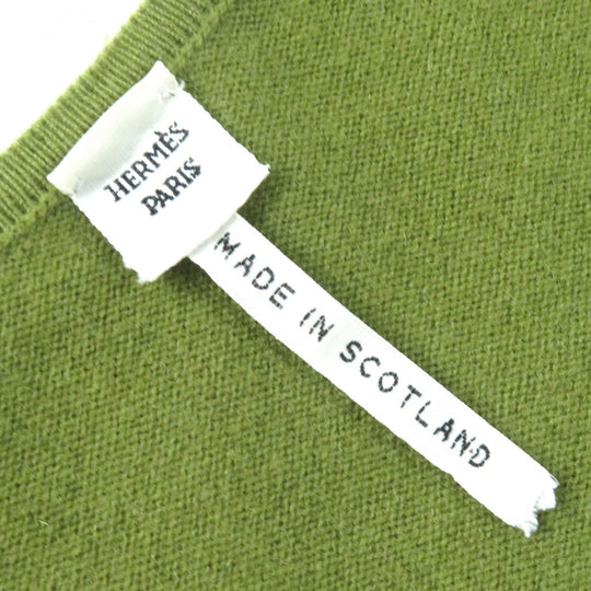 HERMES ensemble Main: 100% cashmere green Women SM Used Authentic