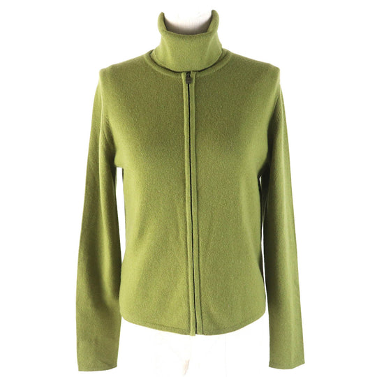HERMES ensemble Main: 100% cashmere green Women SM Used Authentic