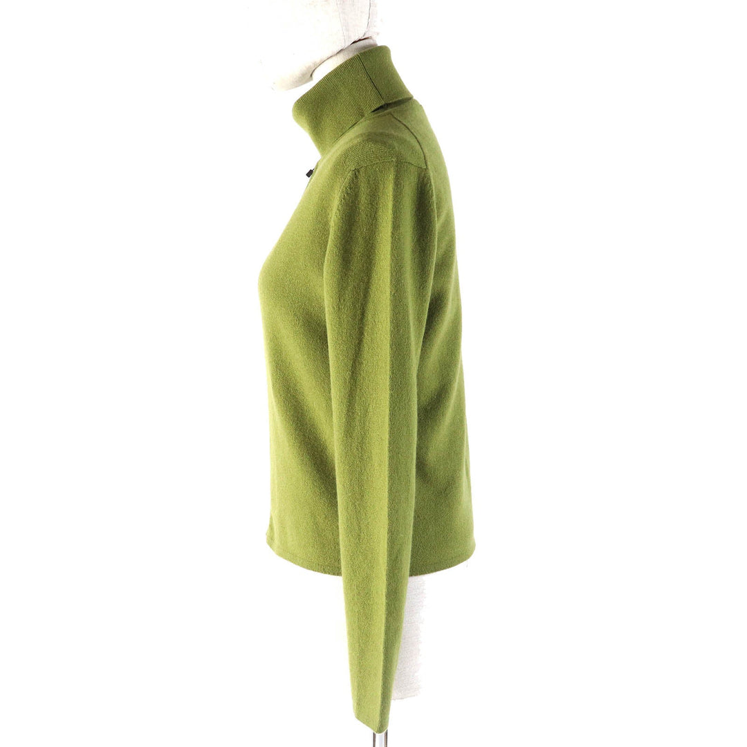 HERMES ensemble Main: 100% cashmere green Women SM Used Authentic