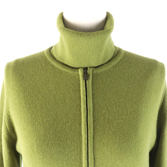 HERMES ensemble Main: 100% cashmere green Women SM Used Authentic