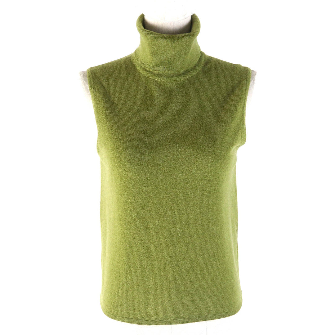 HERMES ensemble Main: 100% cashmere green Women SM Used Authentic