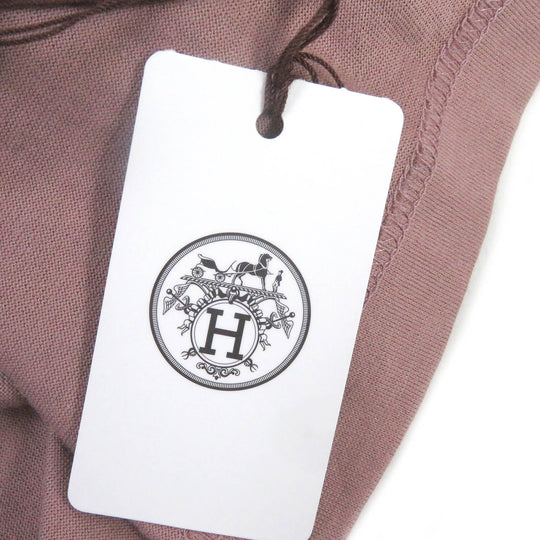 HERMES Short sleeve T-shirt Main: 100% cotton, part: 64% silk, part: 36% cotton Smokey pink mens M Used Authentic
