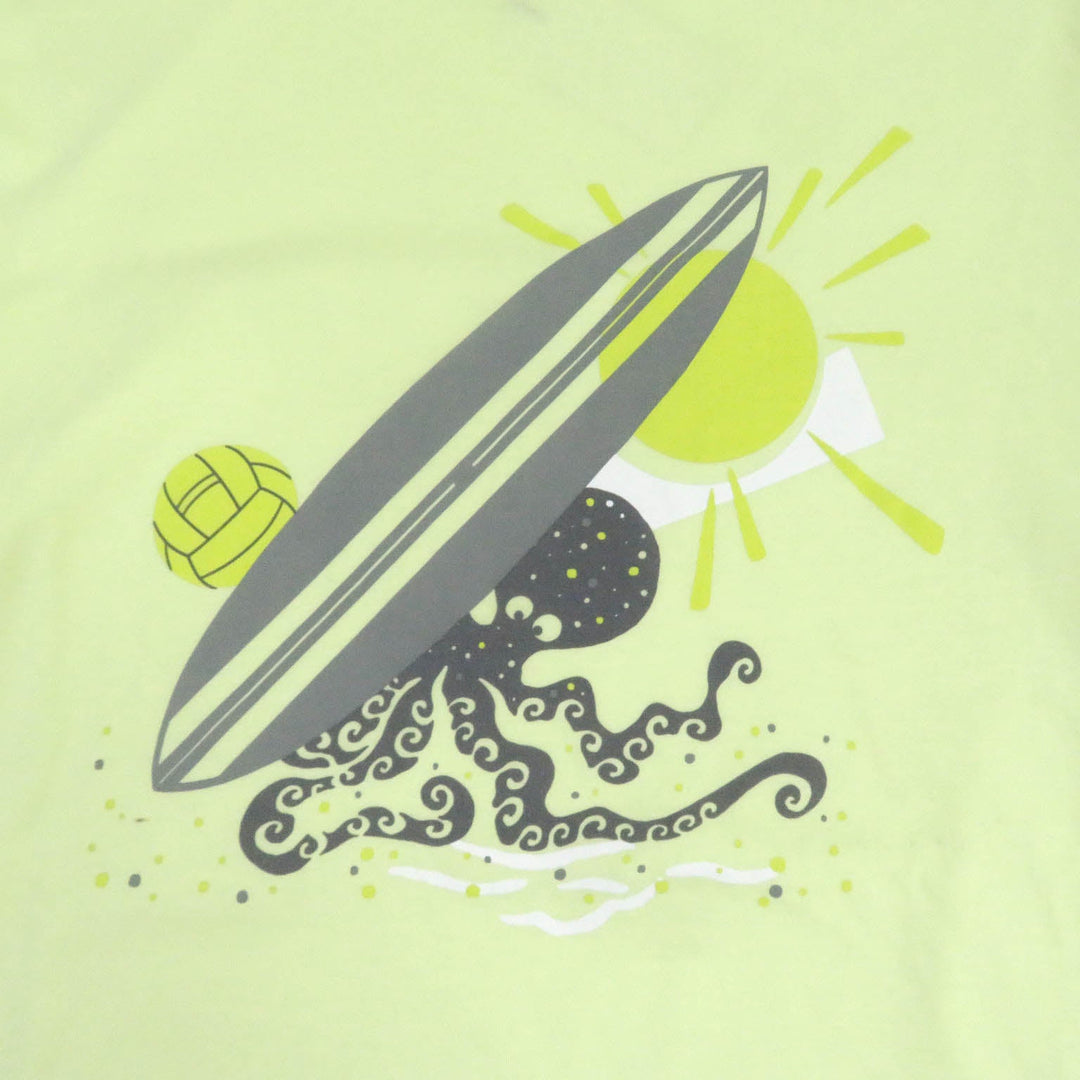 HERMES Short sleeve T-shirt Main: 100% cotton Light yellow Poulp Watch mens S Used Authentic