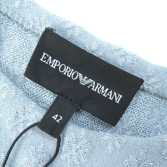 EMPORIO ARMANI one piece 6K2AT 2M03Z Main: 64% viscose, 24% polyamide, 10% polyethylene, 2% elastane gray Women 42 Used Authentic