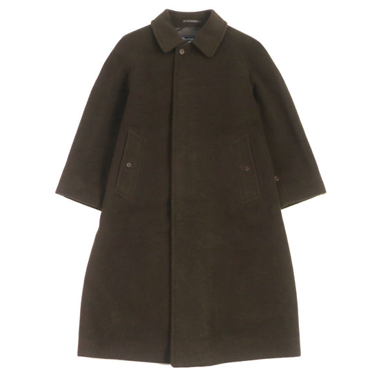 BURBERRY Stainless collar coat Outer: 100% wool, Outer: 30% camel, Lining: cupra, Lining: polyester Dark brown mens Used Authentic