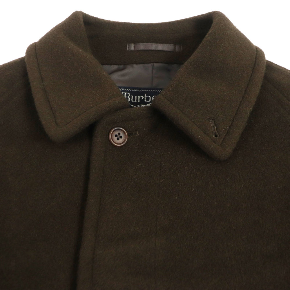 BURBERRY Stainless collar coat Outer: 100% wool, Outer: 30% camel, Lining: cupra, Lining: polyester Dark brown mens Used Authentic