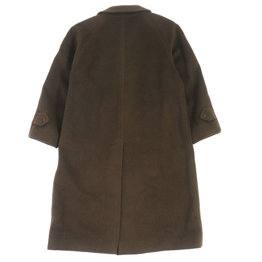 BURBERRY Stainless collar coat Outer: 100% wool, Outer: 30% camel, Lining: cupra, Lining: polyester Dark brown mens Used Authentic
