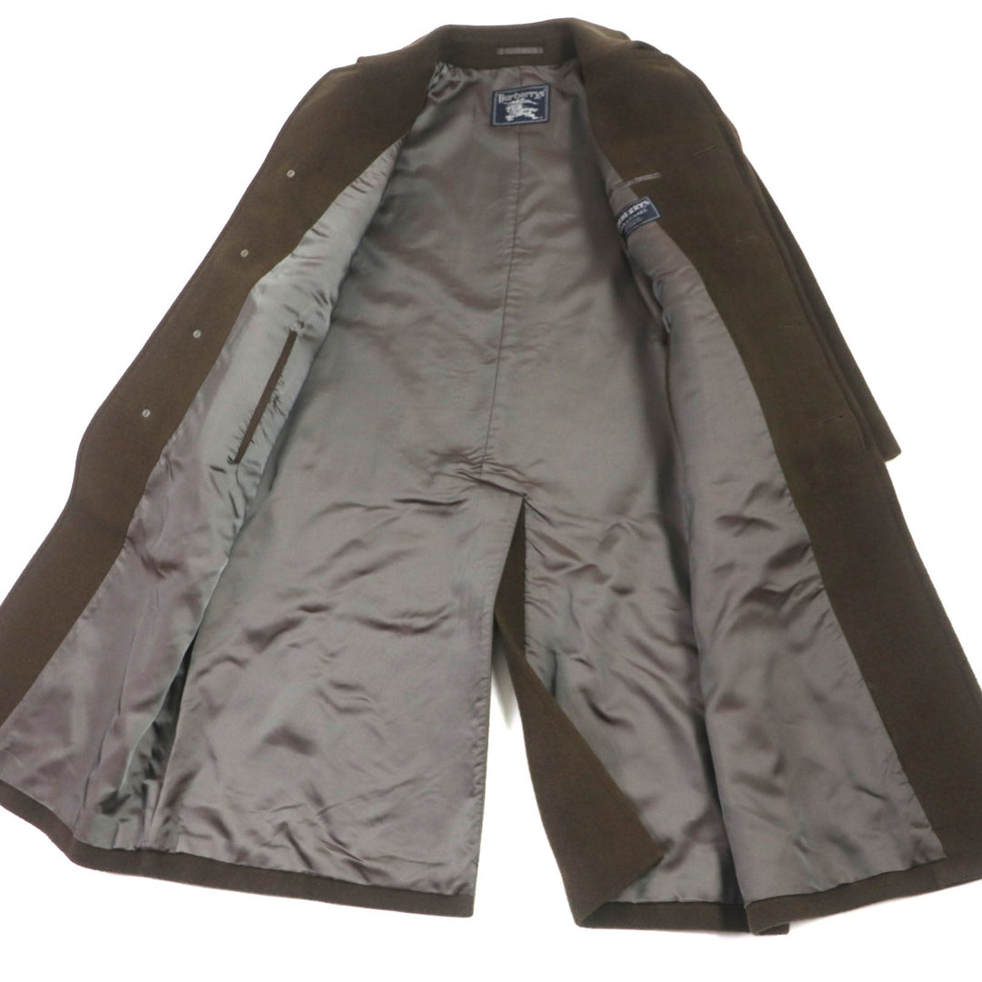 BURBERRY Stainless collar coat Outer: 100% wool, Outer: 30% camel, Lining: cupra, Lining: polyester Dark brown mens Used Authentic