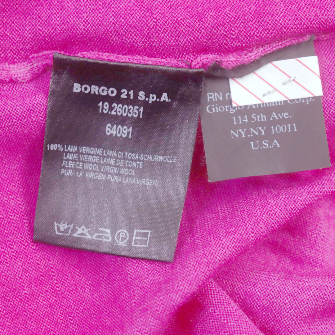 GIORGIO ARMANI knit Outer fabric: 100% wool pink mens 50 Used Authentic