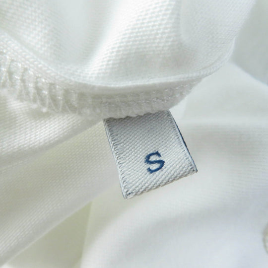 MONCLER Short sleeve T-shirt Main: 100% cotton, Part: 100% cotton, Embroidered part: 100% nylon white Women S Used Authentic