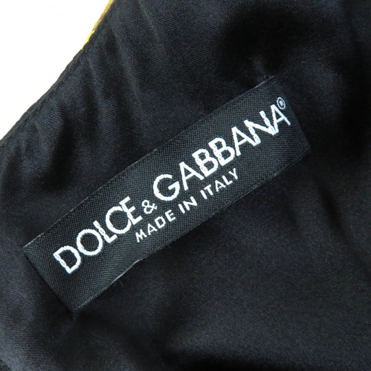 DOLCE&GABBANA one piece F63F6T/FSASJ Outer material: 85% silk, Outer material: 9% cotton, Outer material: 5% elastane (polyurethane), Outer material: 1% polyester Black Yellow type Red Women 36 Used Authentic