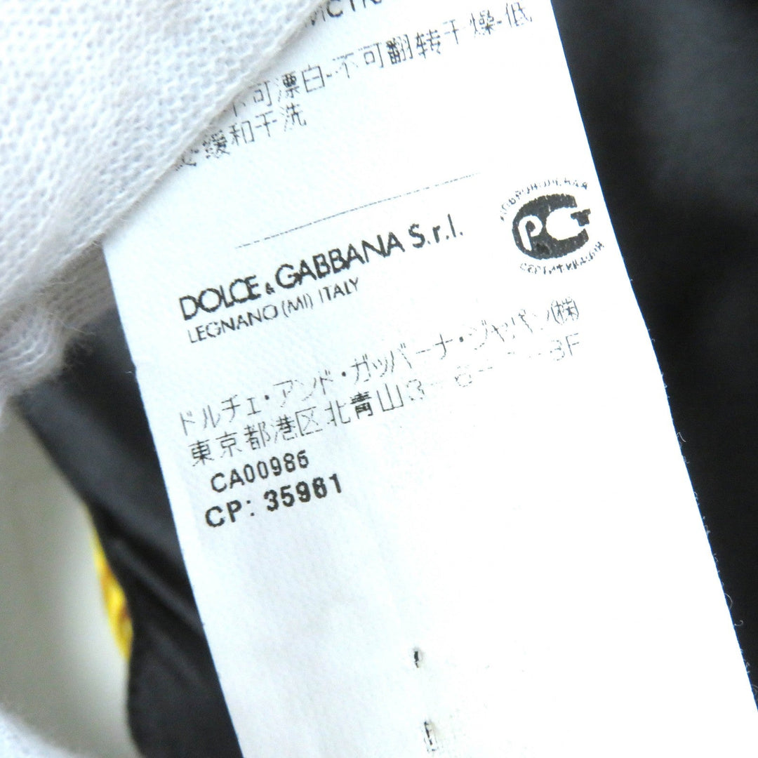 DOLCE&GABBANA one piece F63F6T/FSASJ Outer material: 85% silk, Outer material: 9% cotton, Outer material: 5% elastane (polyurethane), Outer material: 1% polyester Black Yellow type Red Women 36 Used Authentic