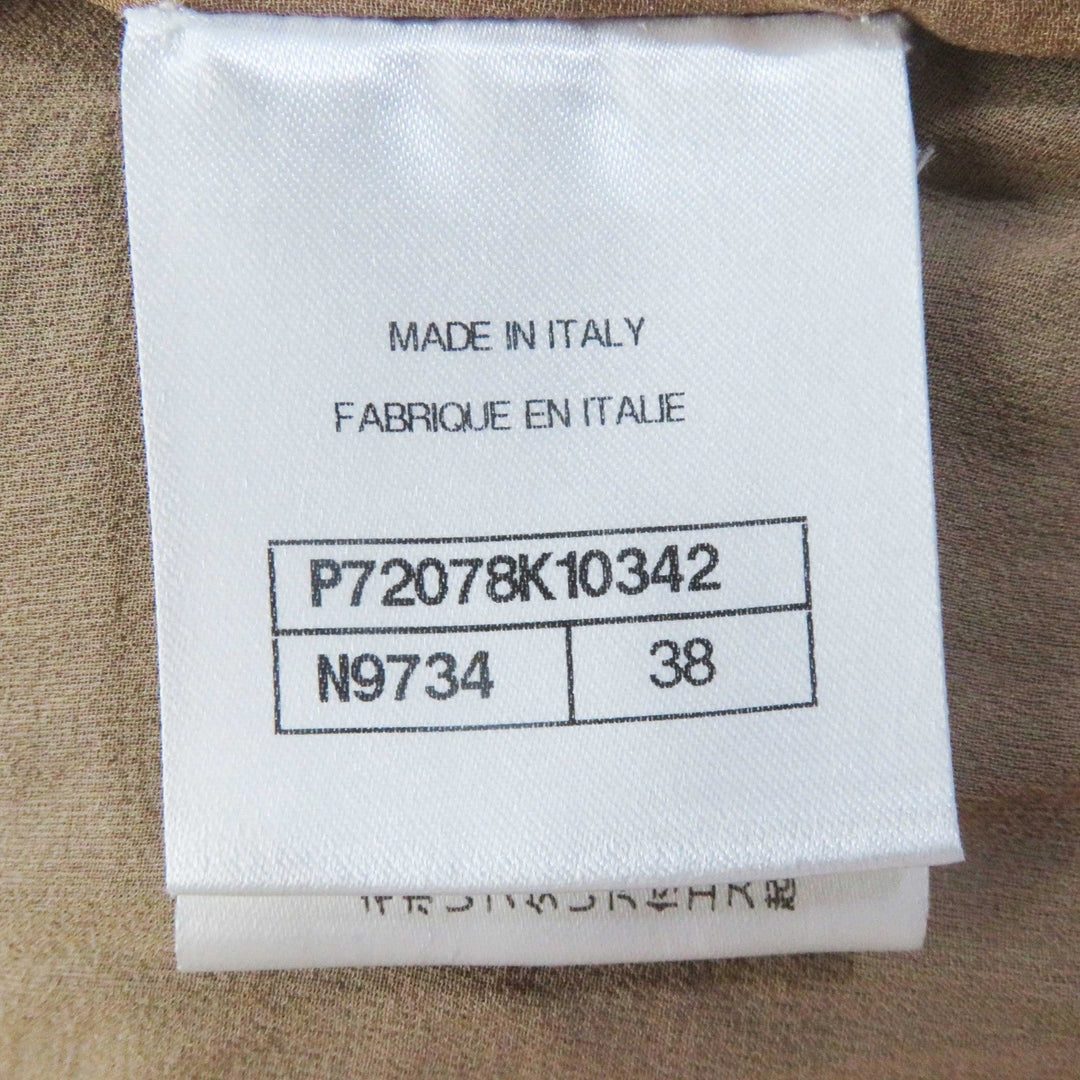 CHANEL one piece 22C P72078 Main: 100% cotton, part: 100% silk, part: 80% cotton, part: 16% polyamide (nylon), part: 4% polyurethane Black White Women 38 Used Authentic