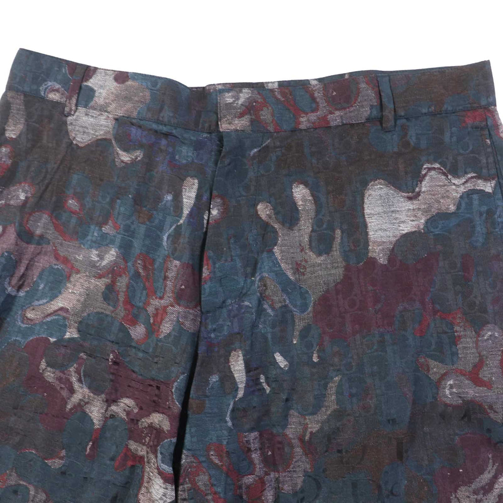 Dior HOMME Other bottoms 013C121A5436 Outer material: 52% silk, Outer material: 48% cotton Navy Bordeaux type mens 50 Used Authentic