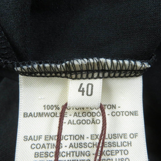 HERMES one piece Main: 100% cotton, part: 98% cotton, part: 2% polyurethane black cartouche Women 40 Used Authentic