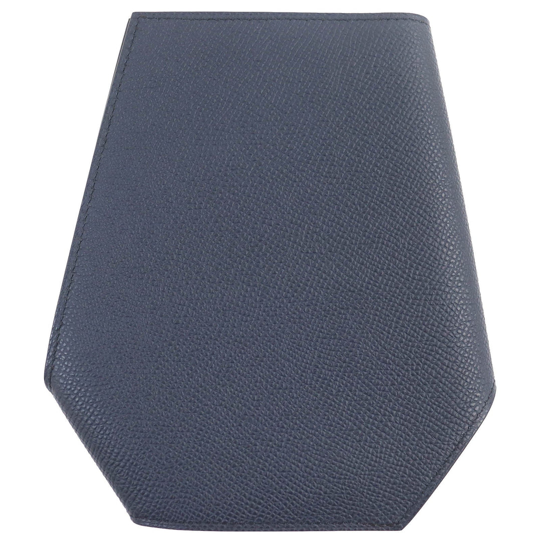 HERMES Pass case Epsom Indigo blue mens Used Authentic