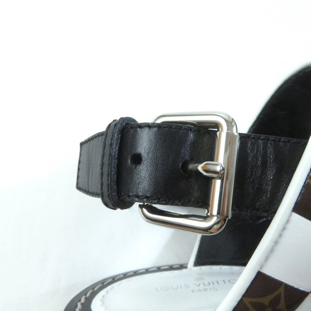 LOUIS VUITTON Sandals Main: Leather Multi Women 37 1/2 Used Authentic