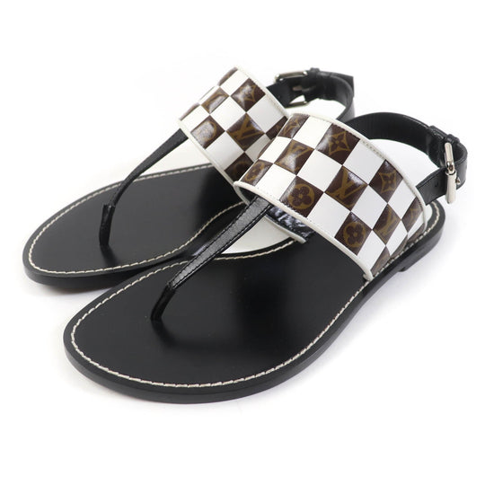 LOUIS VUITTON Sandals Main: Leather Multi Women 37 1/2 Used Authentic