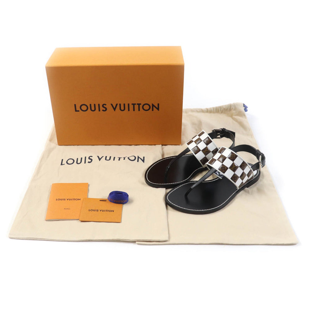 LOUIS VUITTON Sandals Main: Leather Multi Women 37 1/2 Used Authentic