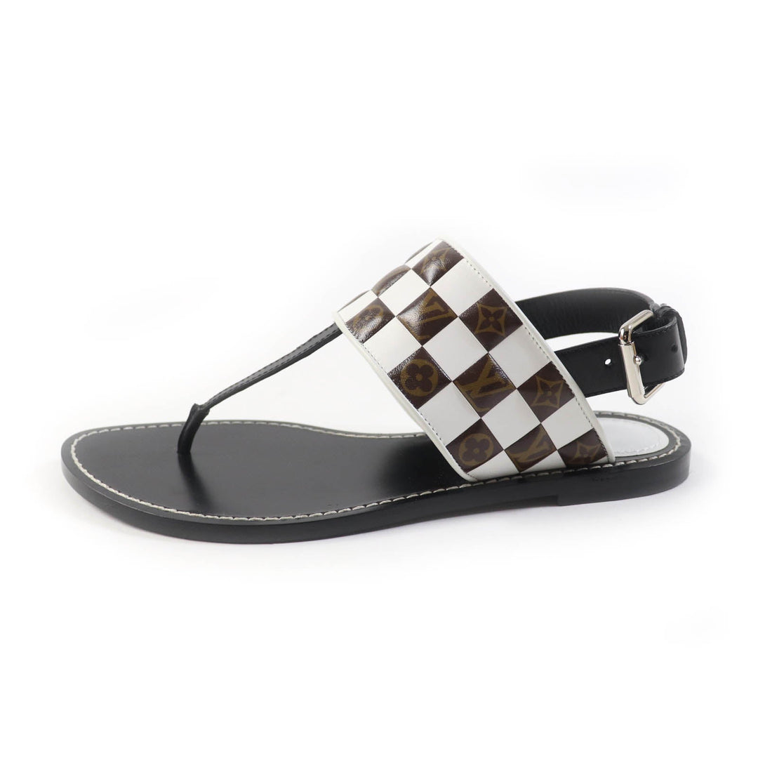 LOUIS VUITTON Sandals Main: Leather Multi Women 37 1/2 Used Authentic