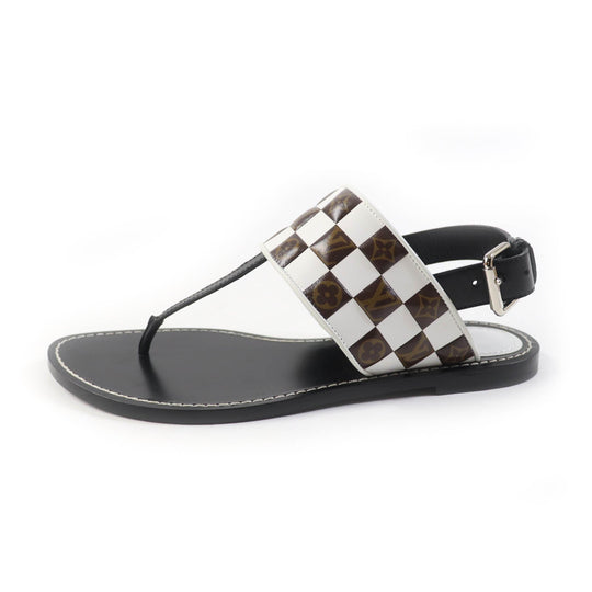 LOUIS VUITTON Sandals Main: Leather Multi Women 37 1/2 Used Authentic