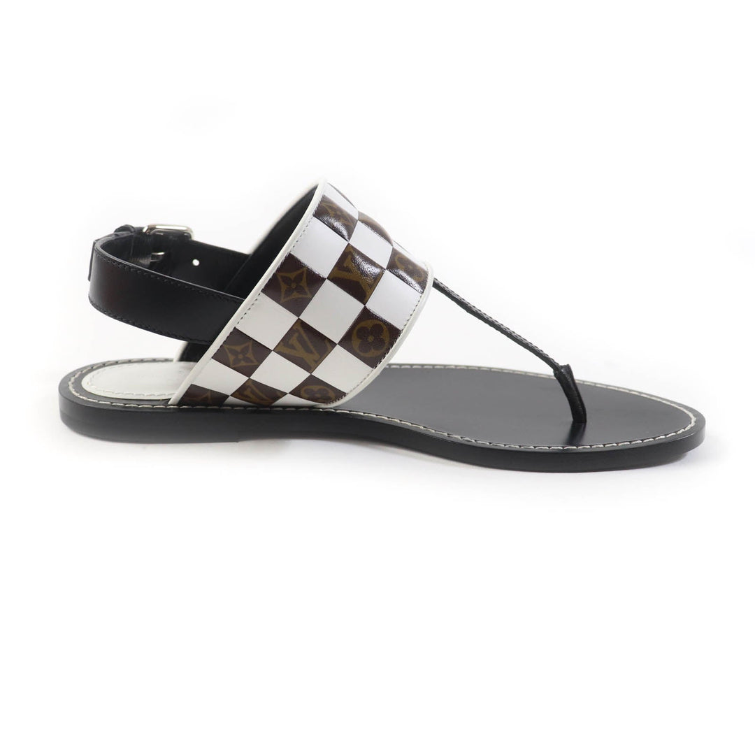 LOUIS VUITTON Sandals Main: Leather Multi Women 37 1/2 Used Authentic