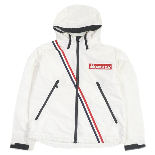 MONCLER Nylon jacket Main: 100% nylon, some parts: 100% polyester white TRAKEHNER mens 2 Used Authentic
