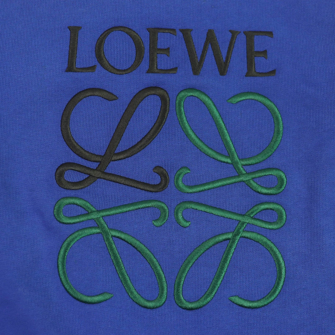 LOEWE sweat H526Y24J07 Main: 100% cotton, Part: 100% polyester blue mens L Used Authentic