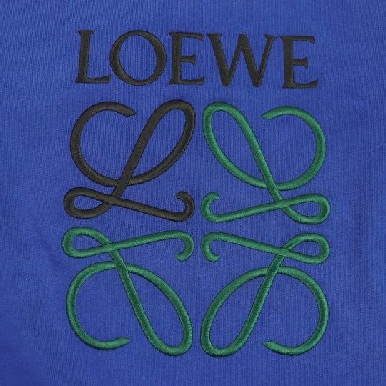 LOEWE sweat H526Y24J07 Main: 100% cotton, Part: 100% polyester blue mens L Used Authentic
