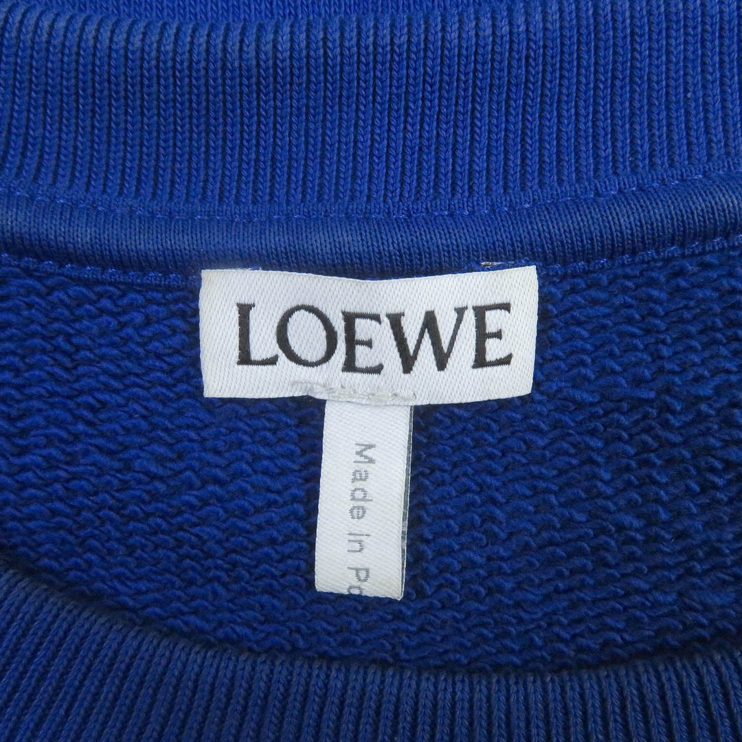LOEWE sweat H526Y24J07 Main: 100% cotton, Part: 100% polyester blue mens L Used Authentic