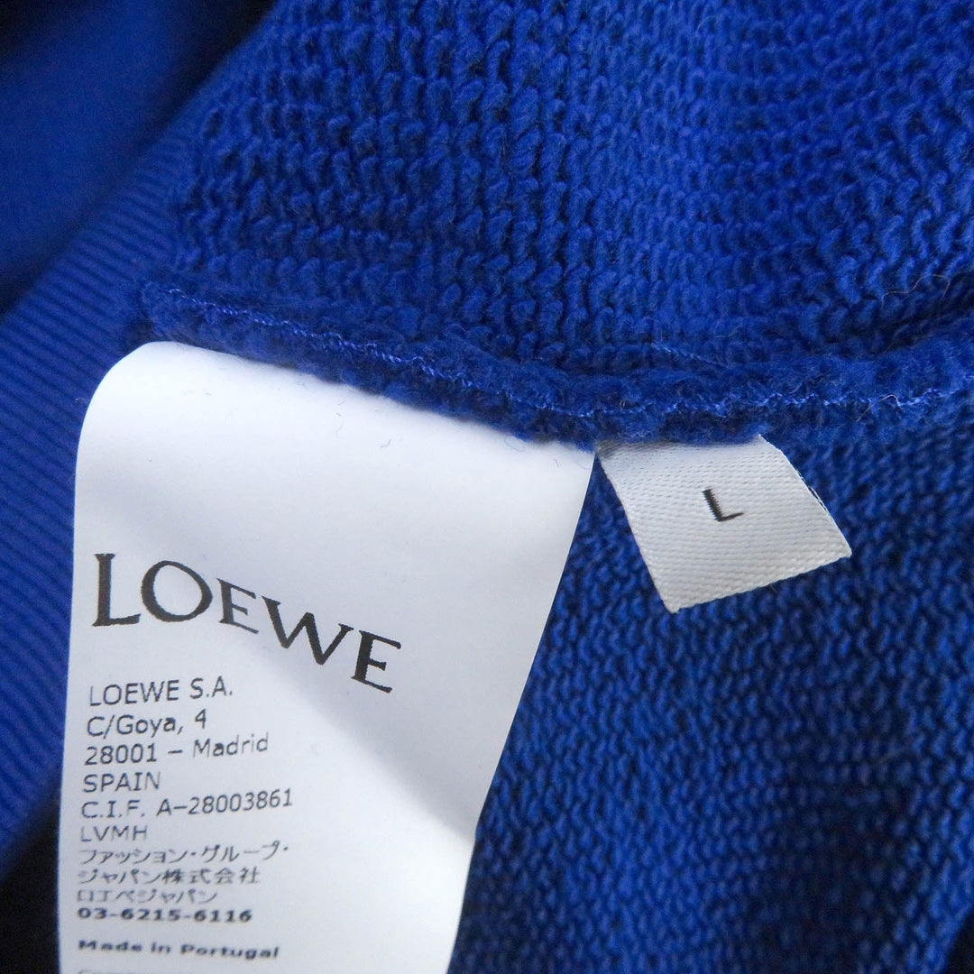 LOEWE sweat H526Y24J07 Main: 100% cotton, Part: 100% polyester blue mens L Used Authentic