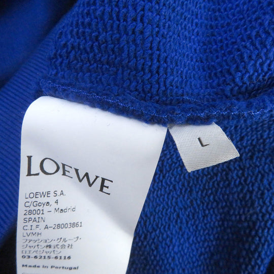 LOEWE sweat H526Y24J07 Main: 100% cotton, Part: 100% polyester blue mens L Used Authentic