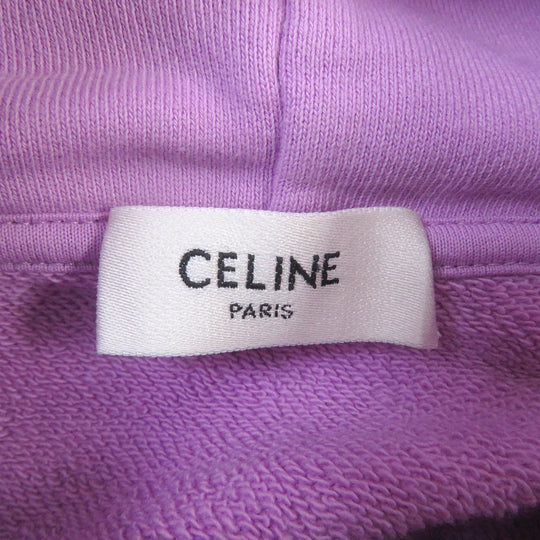 CELINE Hoodie 2Y369670Q Main: 100% cotton, part: 96% cotton, part: 4% polyurethane lavender mens M Used Authentic