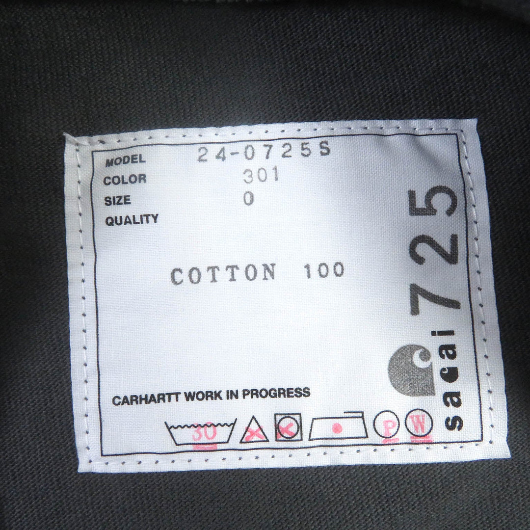 Sacai Short sleeve T-shirt Main: 100% cotton gray mens Zero size Used Authentic