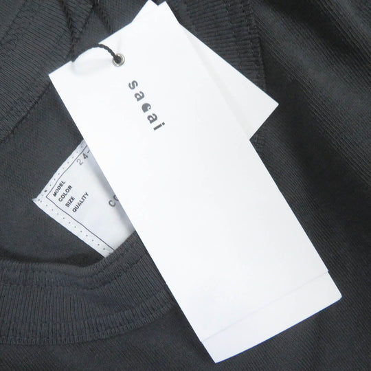 Sacai Short sleeve T-shirt Main: 100% cotton gray mens Zero size Used Authentic