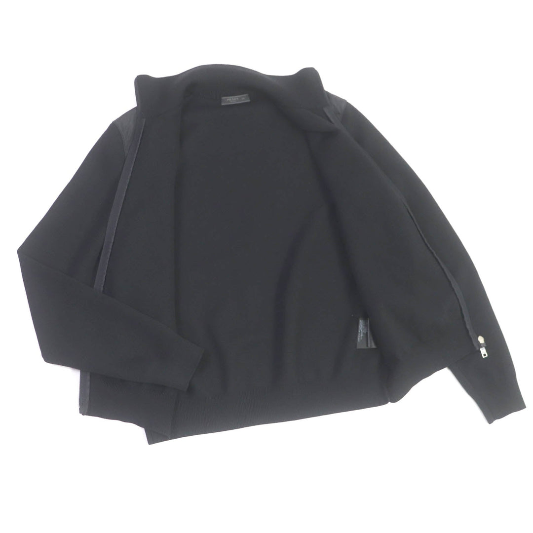 PRADA Blouson UMC134 Main: 100% virgin wool, Part: 100% polyamide (nylon) black mens 46 Used Authentic