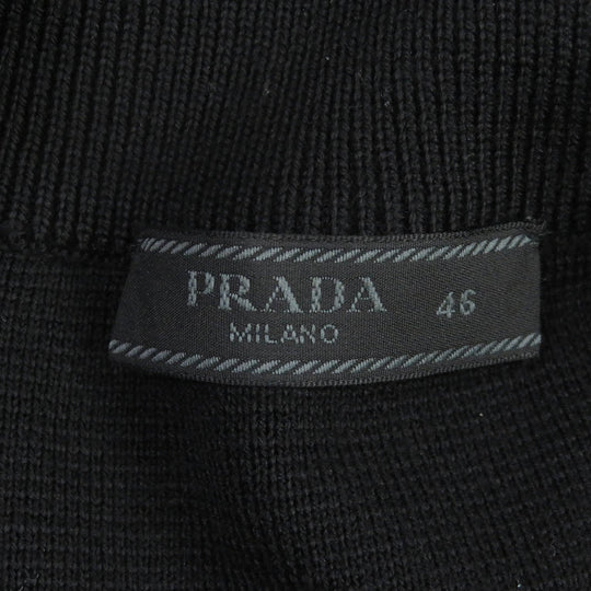 PRADA Blouson UMC134 Main: 100% virgin wool, Part: 100% polyamide (nylon) black mens 46 Used Authentic