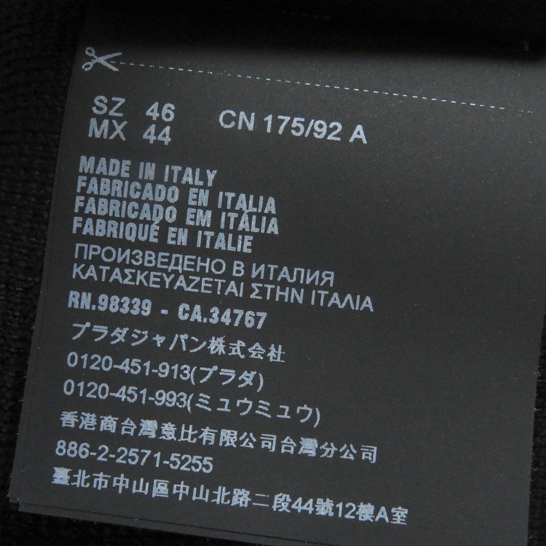 PRADA Blouson UMC134 Main: 100% virgin wool, Part: 100% polyamide (nylon) black mens 46 Used Authentic