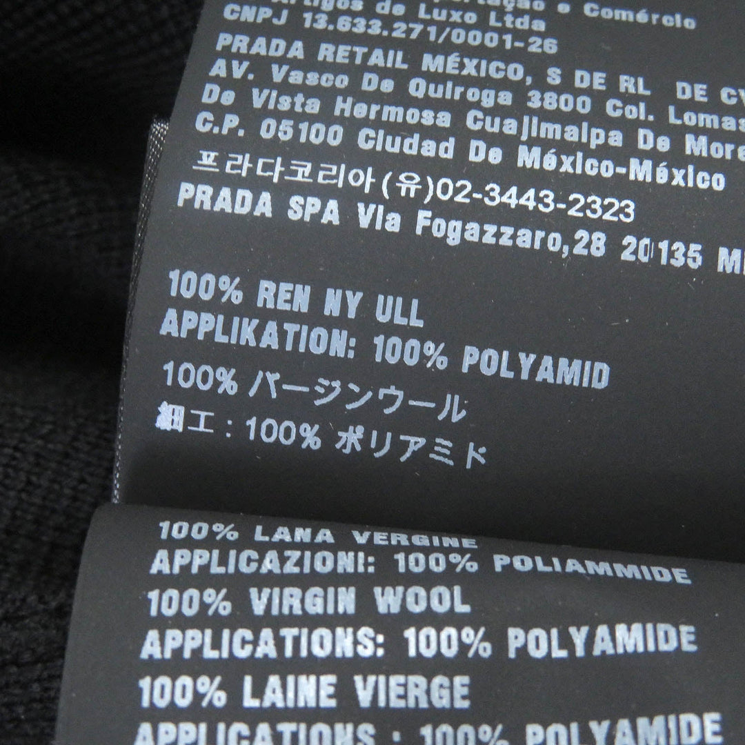 PRADA Blouson UMC134 Main: 100% virgin wool, Part: 100% polyamide (nylon) black mens 46 Used Authentic