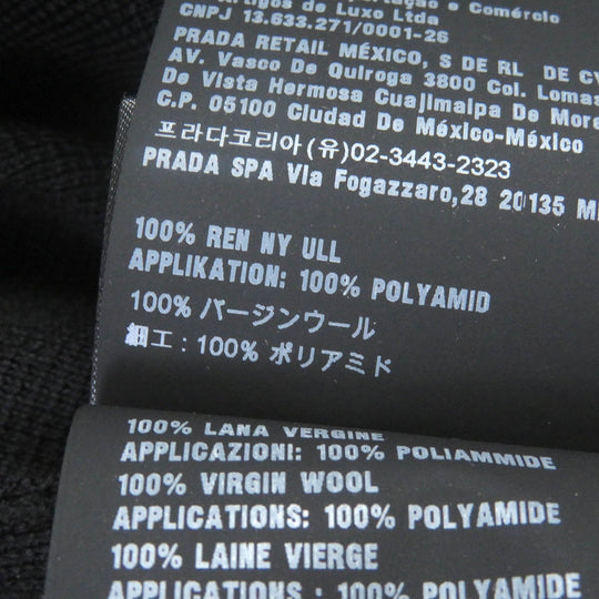 PRADA Blouson UMC134 Main: 100% virgin wool, Part: 100% polyamide (nylon) black mens 46 Used Authentic