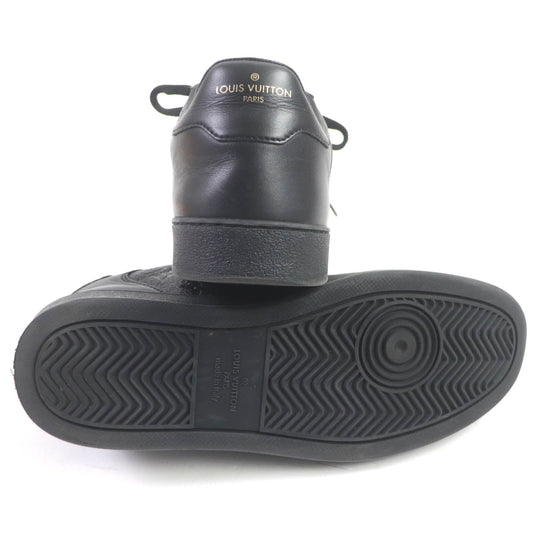 LOUIS VUITTON Low cut sneakers Main: Leather, Main: PVC black Rivoli Line mens 6 Used Authentic