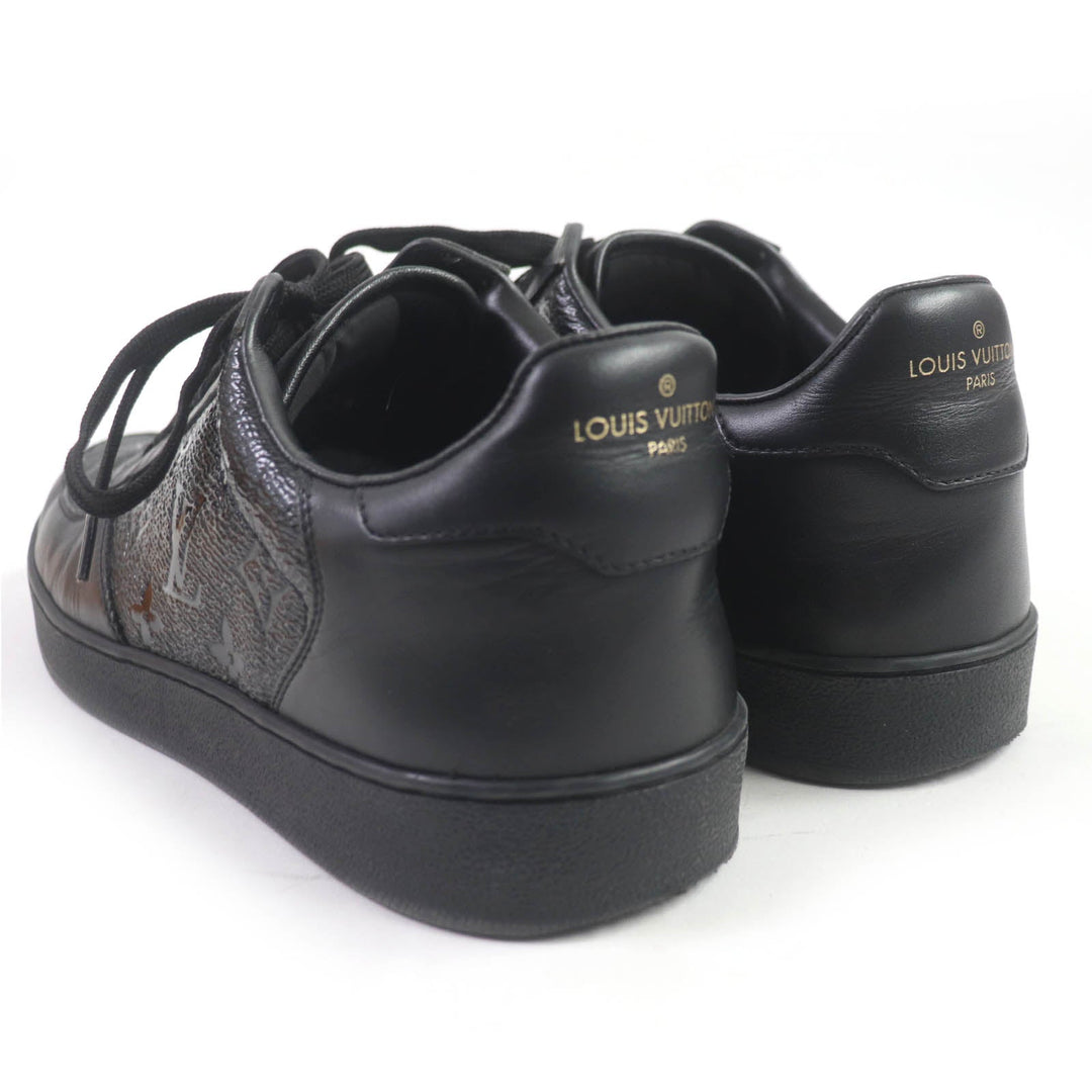 LOUIS VUITTON Low cut sneakers Main: Leather, Main: PVC black Rivoli Line mens 6 Used Authentic