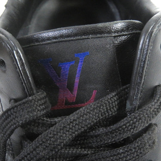 LOUIS VUITTON Low cut sneakers Main: Leather, Main: PVC black Rivoli Line mens 6 Used Authentic