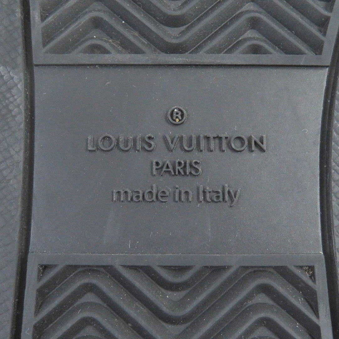 LOUIS VUITTON Low cut sneakers Main: Leather, Main: PVC black Rivoli Line mens 6 Used Authentic