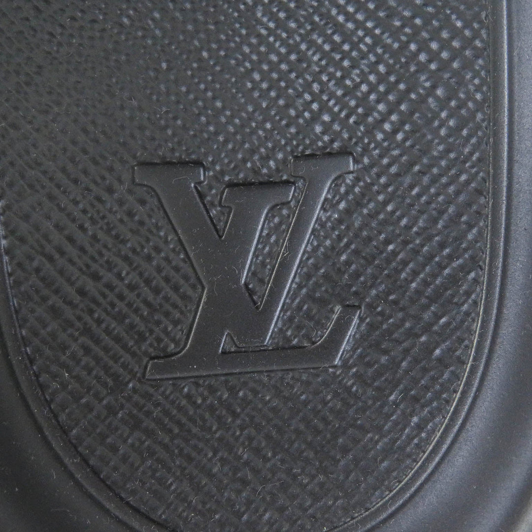 LOUIS VUITTON Sandals 1A9FKI Main: Rubber black Waterfront Line mens 10 Used Authentic