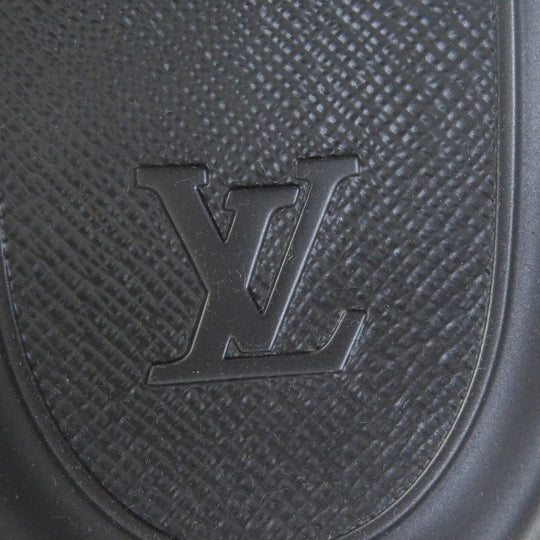 LOUIS VUITTON Sandals 1A9FKI Main: Rubber black Waterfront Line mens 10 Used Authentic
