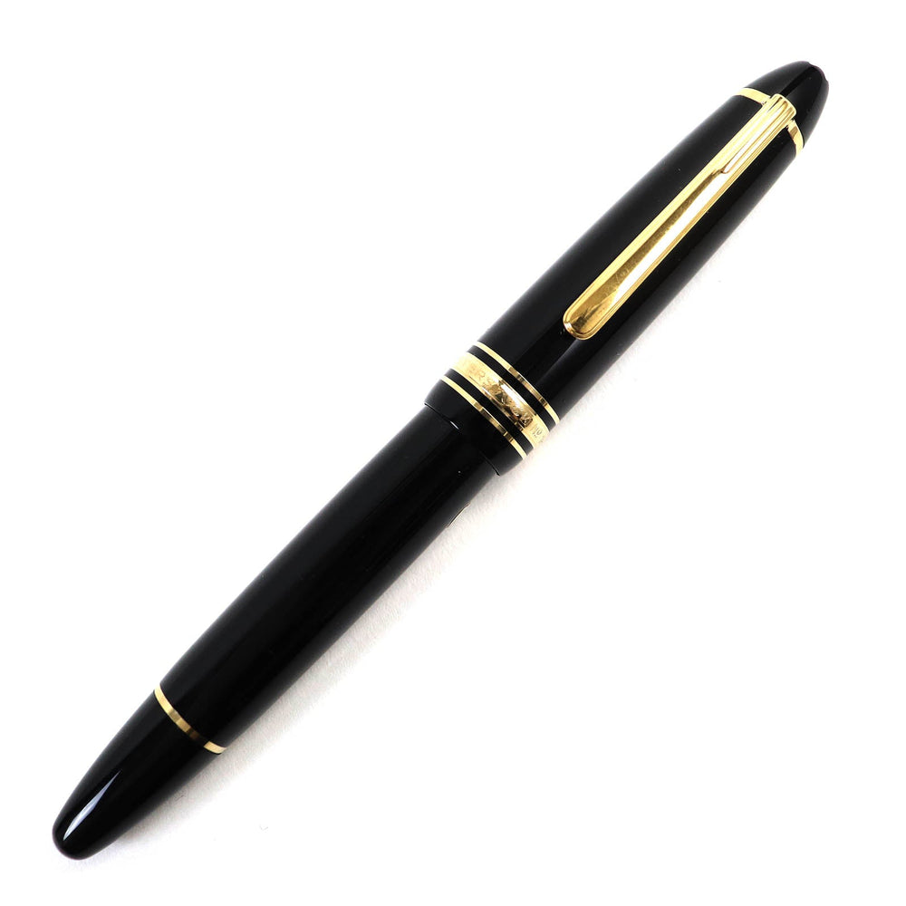 MONTBLANC fountain pen Pen point: K14 Black gold Meisterstck 146 mens Used Authentic