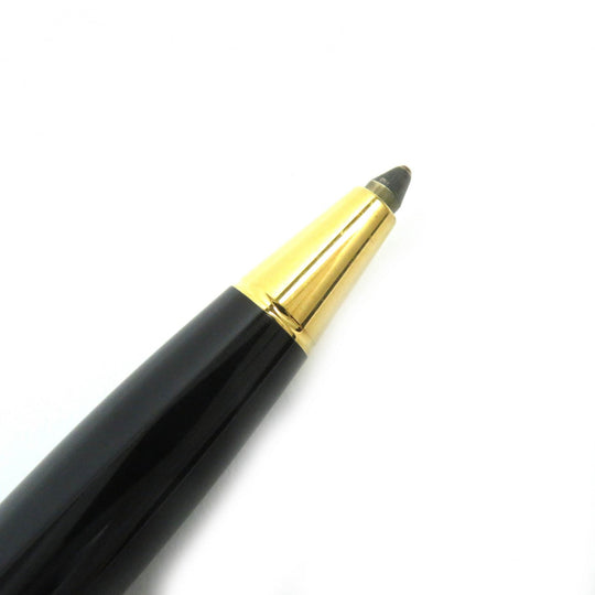 MONTBLANC Ballpoint pen Gold Plated, Resin black NOBLESSE OBLIGE mens Used Authentic